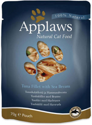Picture of APPLAWS CAT POUCH TUNA/SEABREA