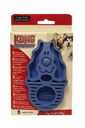 Picture of Kong Zoomgroom Dog Brush - Blue